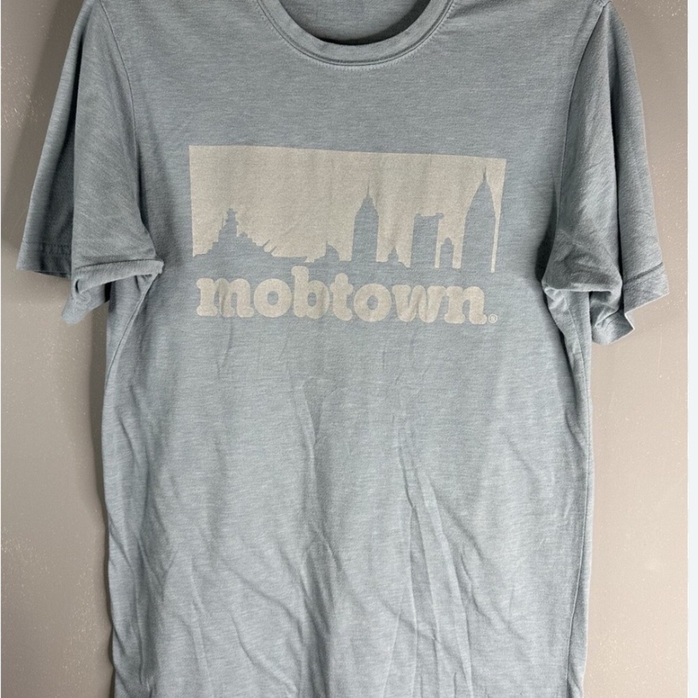MOBTOWN (Mobile AL) Light Blue Graphic T-Shirt